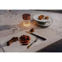 Last Order Fluted Outdoor Version F3694056 Lighting Table Lamp, F3694056 (Outdoor) - Polished Inox