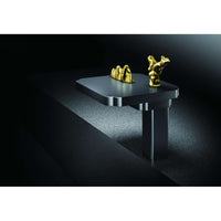 LIMBONSAI 79121NBDG Deck-mounted Single-lever Basin Mixer in Na-No Black w/ Dark Gold Knobs