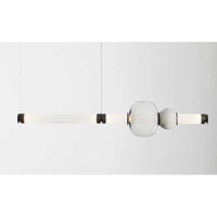 - Lighting Chandelier, Frame Satin Brass, Glass Smoked Bronze & Smoked Amethyst, light source included, 24V 6 Watt LED Bulb& 220V LED Driver
