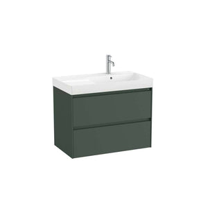 Ona Vanity with washbasin in matt green