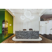 Black Rock Satin Recycled Plastic Panel 1000 x 1000 x 10 mm