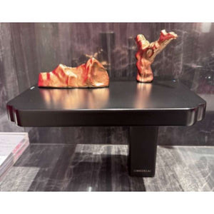 LIMBONSAI 79121NBRG Deck-mounted Single-lever Basin Mixer in Na-No Black w/ Rose Gold Knobs