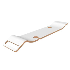 Victoria + Albert TOM-10-WHT bathtub Rack With Wine Glass Holders in White for the Amiata 1650, Barcelona 1700, Barcelona Classic, ios, Napoli, Elwick, Radford, Terrassa and Toulouse 1800 bathtubs