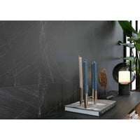 MYSTERY FN5R0AE161 Black Natural-Matte Rectified Full Body Porcelain Tile 800 x 800 x 7 mm