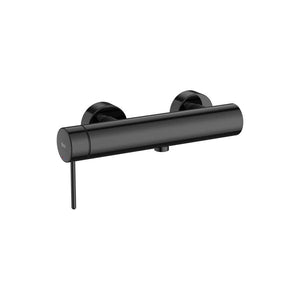 Roca A5A023FCN0 NU Wall-mounted bath-shower mixer with automatic diverter and Pin handle. Finish in CN - Titanium black