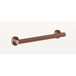 Gessi ANELLO 58424.708VER2 Safety grip-handle in 708 Copper Brushed PVD for bathtub and shower enclosure without sharp edges and with cylindrical pipe, 45 cm length