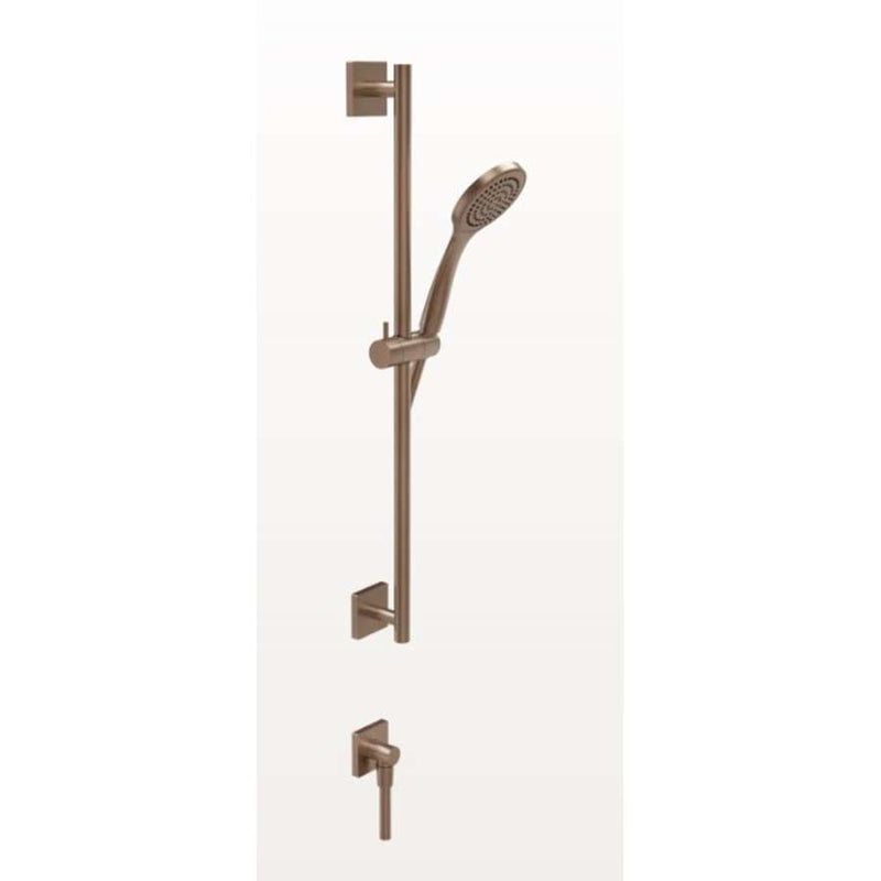GESSI 59242.708VER2 Sliding rail with antilimestone handshower, 1,50 m flexible hose (SP02148.708) and water outlet