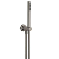 Hand shower set with integrated shower holder - Brushed Dark Platinum