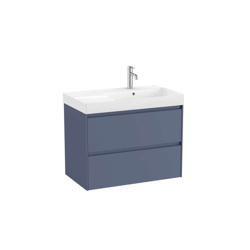 Roca A857762504 ONA unik furniture with 2 drawers matt blue 800mm right