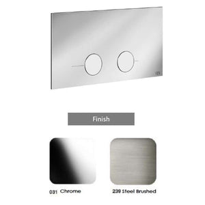 GESSI INCISO TOTAL LOOK 54613.239 Cover plate VIEGA in Steel brushed