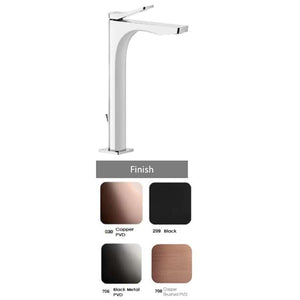 GESSI RILIEVO 59003.708 High basin mixer with waste in Copper Brushed PVD