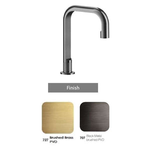 GESSI INCISO 58023.707 Electronic basin mixer in Black Metal Brushed PVD with temperature and water flow rate adjustment