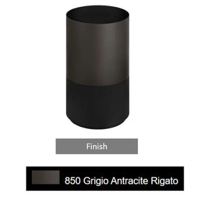 GESSI INCISO freestanding support in Cristalplant dark metal for floor installation 54601, with siphon, extensible drainage-pipe and floor drainage