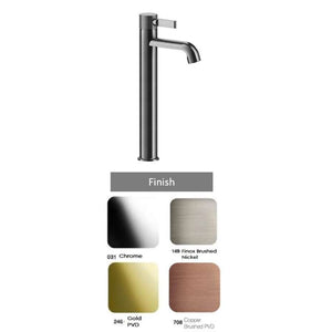 GESSI INCISO 58003.031 high basin mixer in Chrome with waste