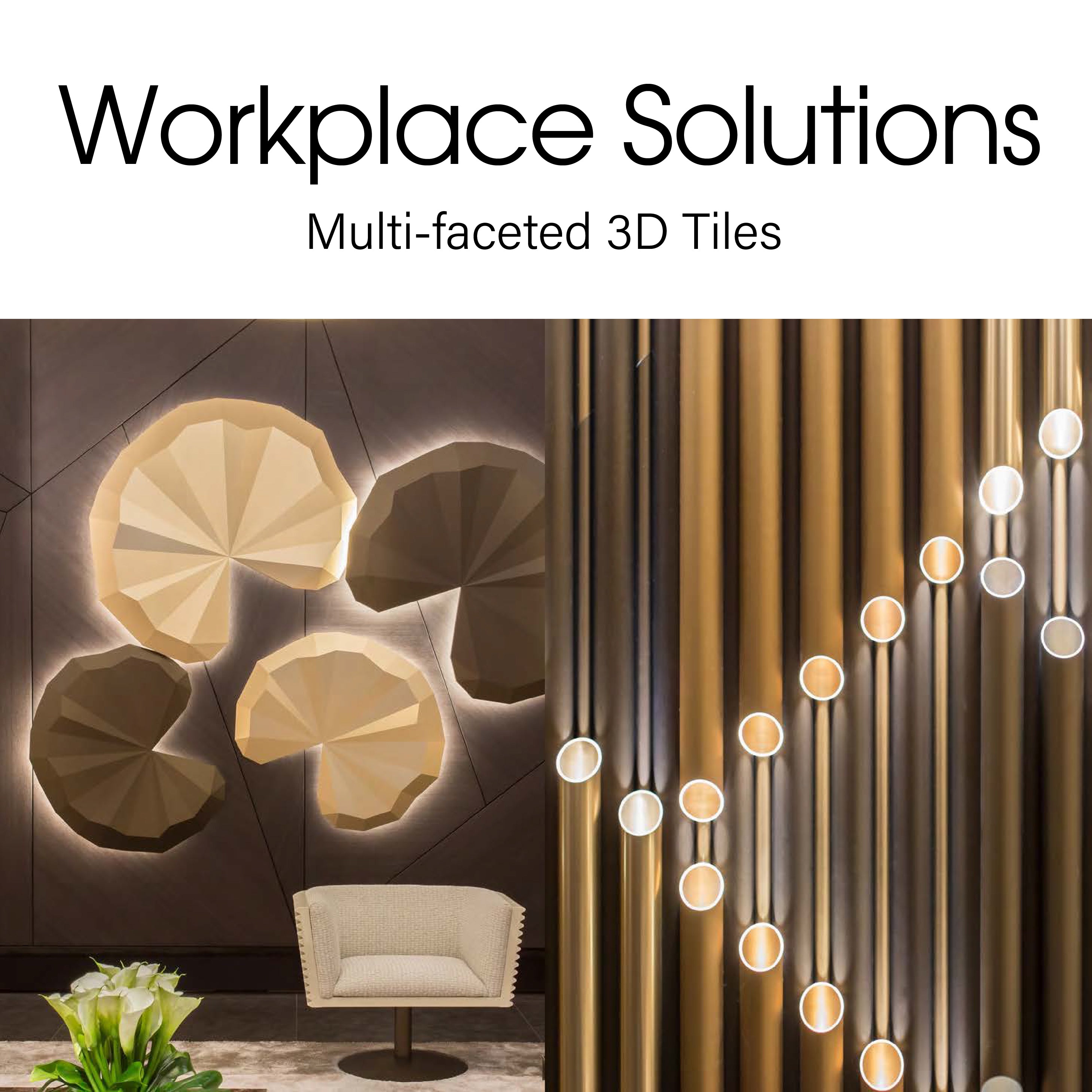 COLOURLIVING | Workplace Solutions | Multi-Faceted 3D Tiles