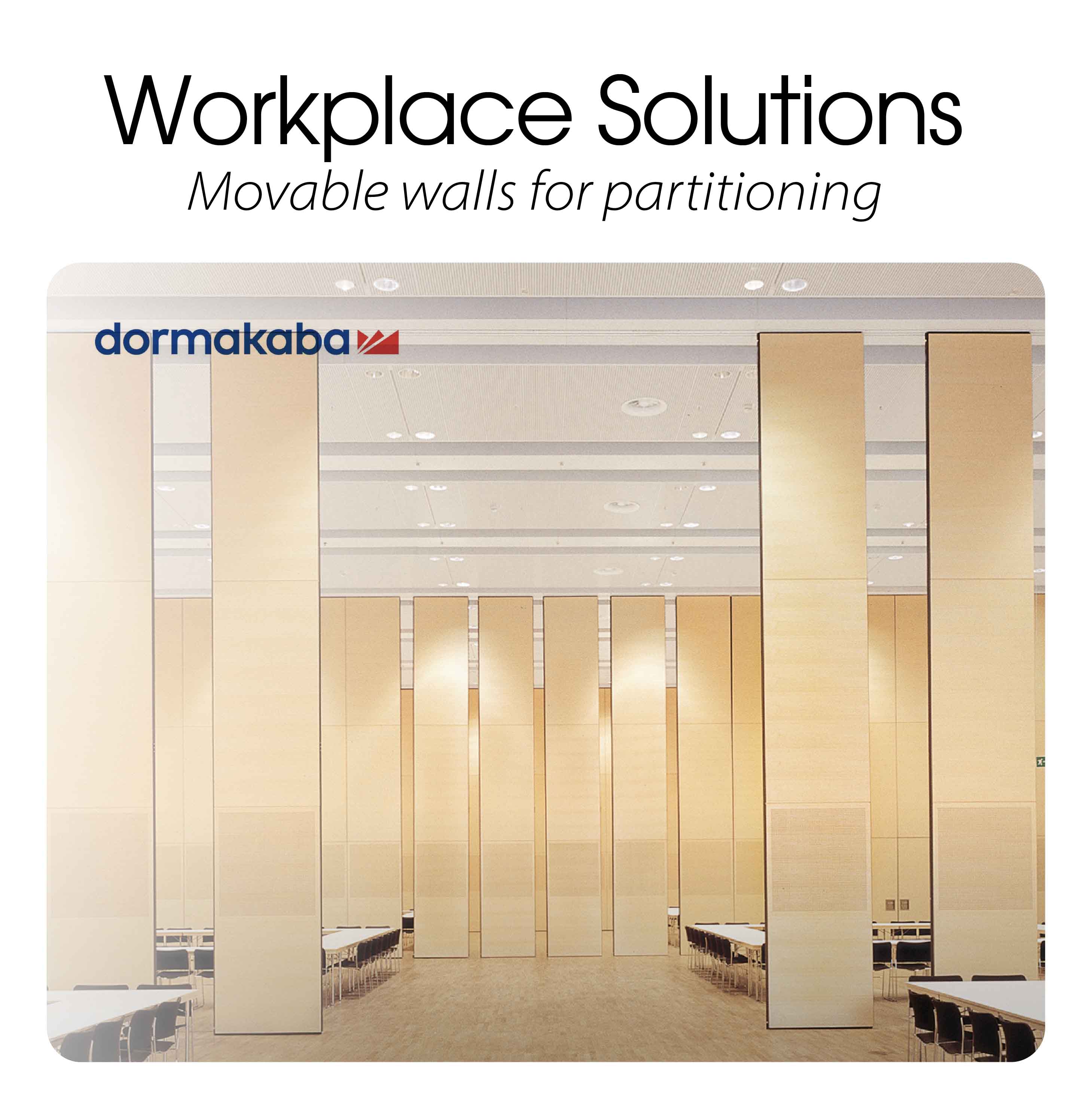 Workplace Solutions | Movable walls for partitioning