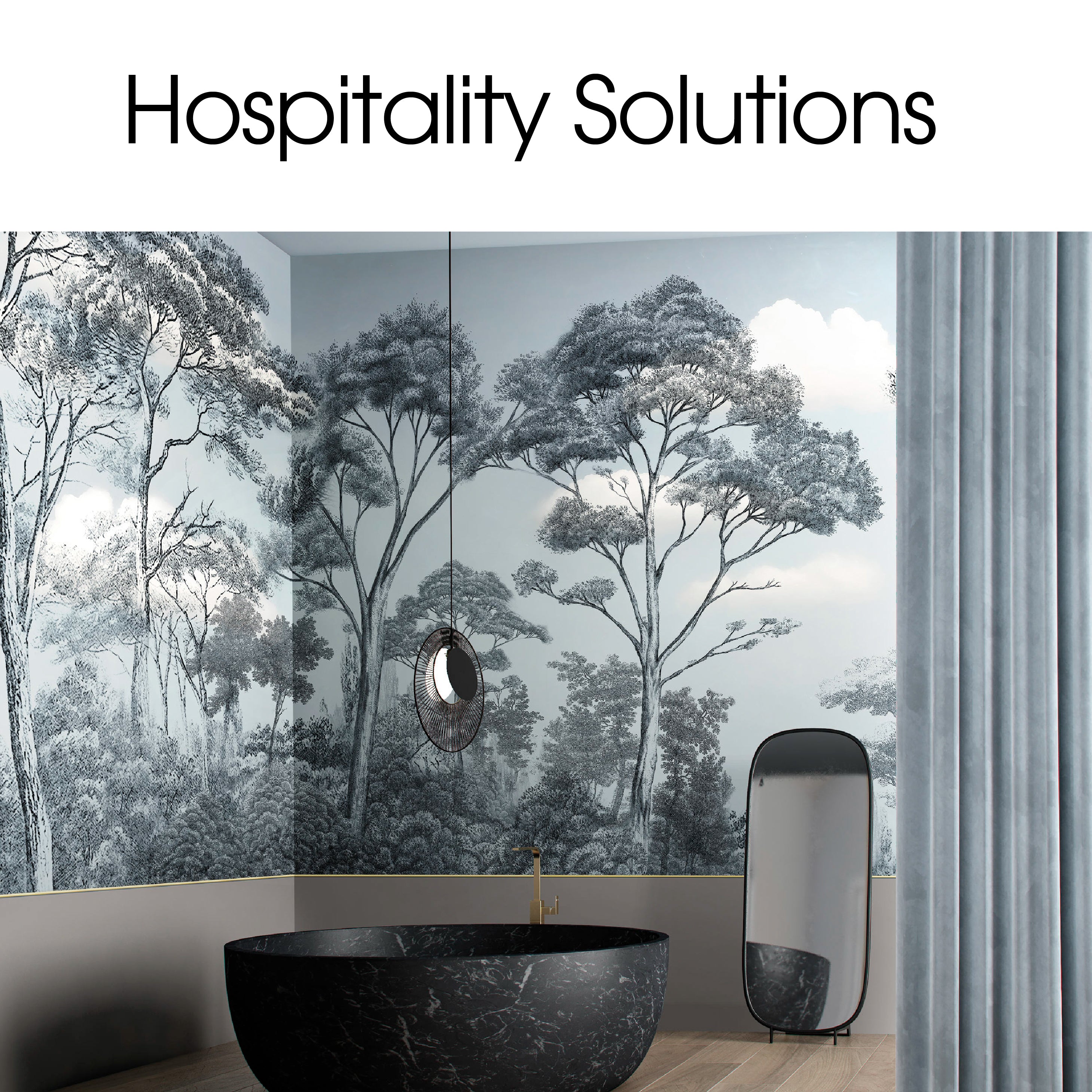 Hospitality Solutions | Eastern-influenced wallcoverings