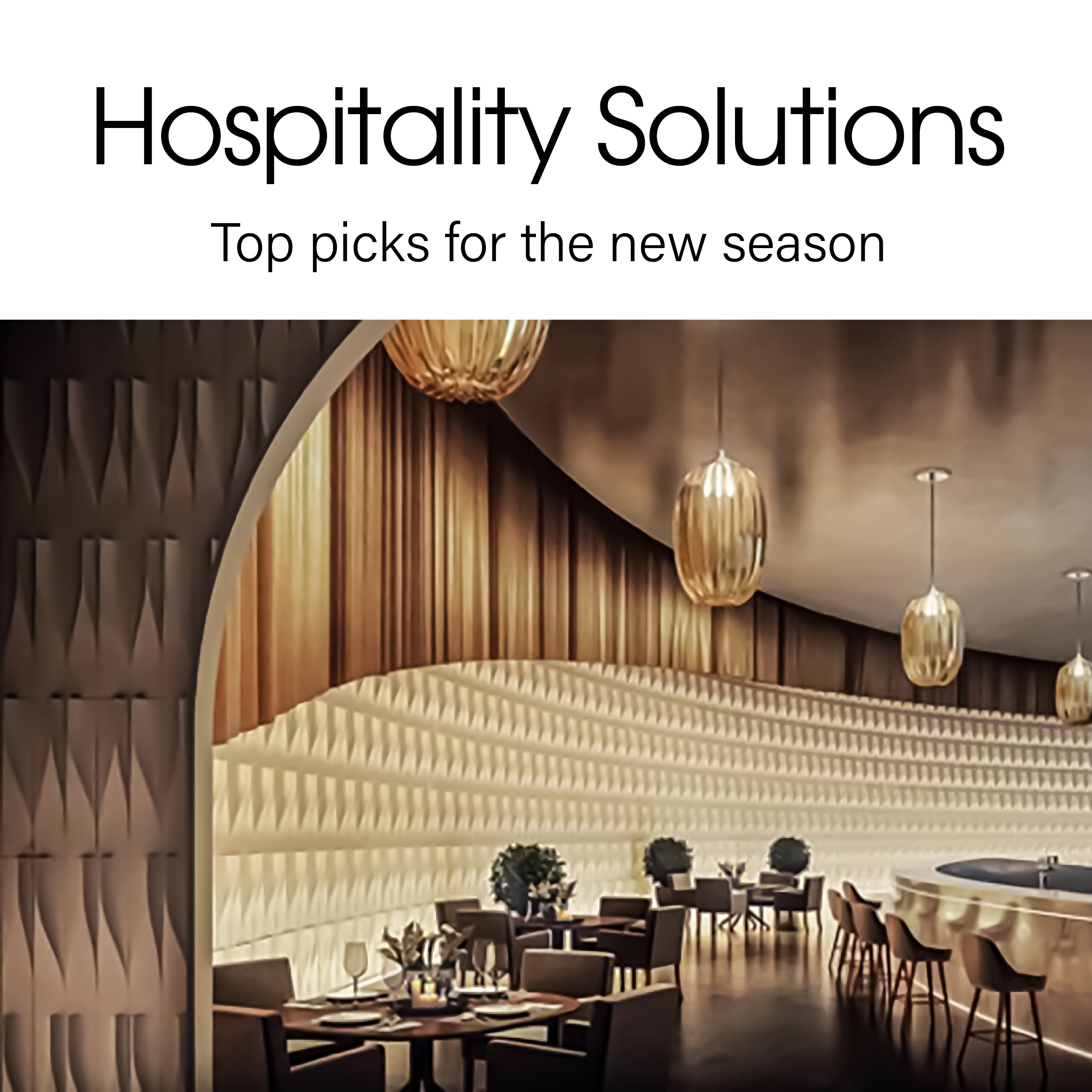 COLOURLIVING | Hospitality Solutions | Top picks for the new season