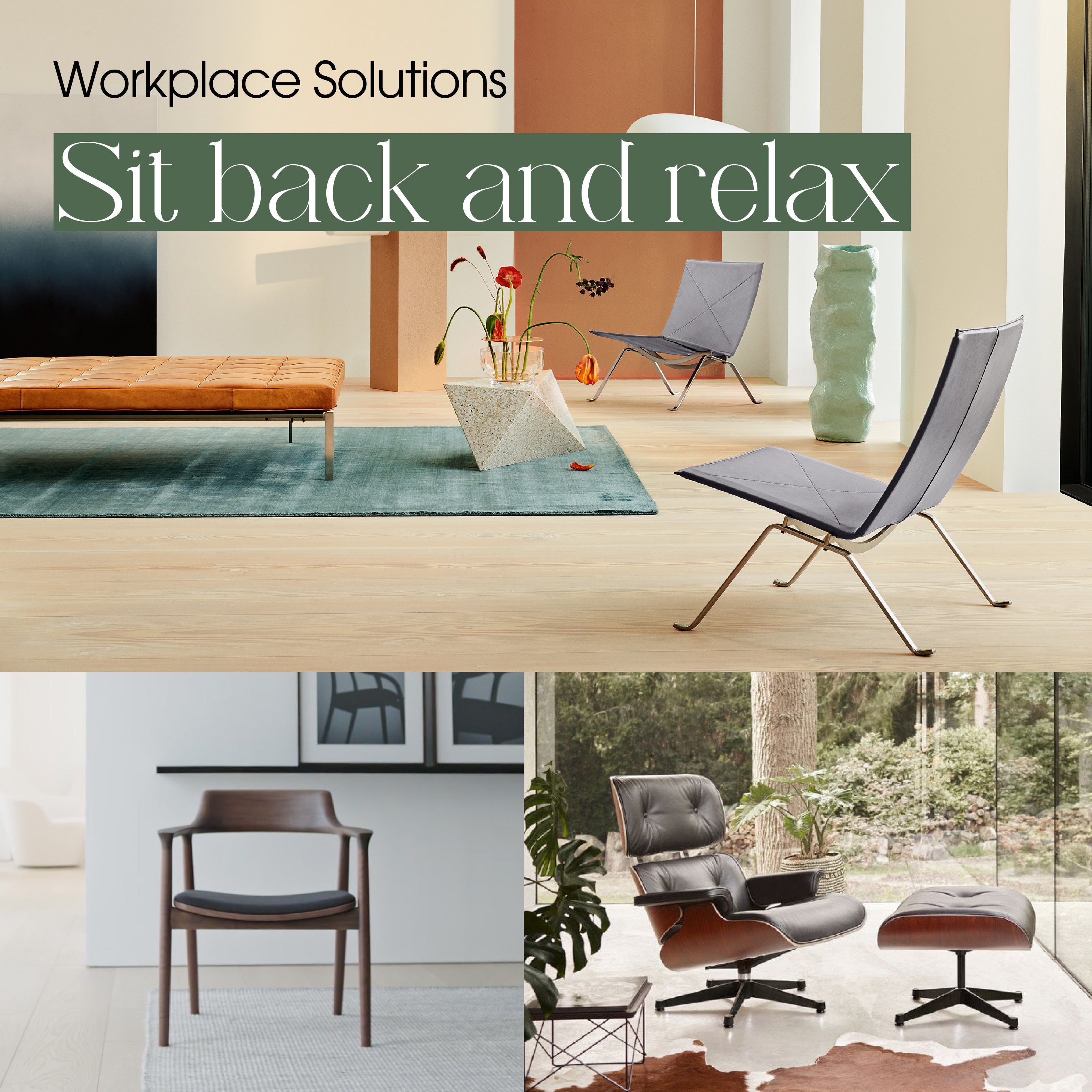 COLOURLIVING | WORKPLACE SOLUTIONS | SIT BACK AND RELAX