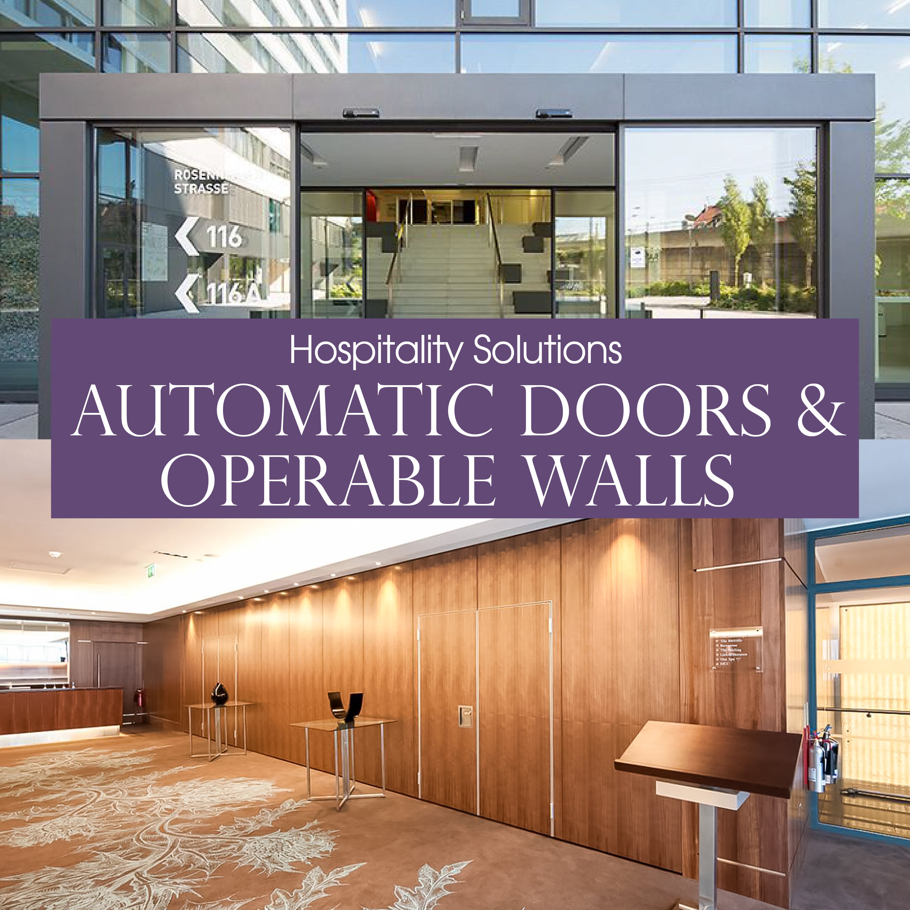 COLOURLIVING | HOSPITALITY SOLUTIONS | AUTOMATIC DOORS & OPERABLE WALLS