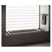 Built-in bathtub 1800 x 800 mm in nero with Soft Air massage and water chromo therapy