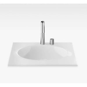 Countertop Washbasin 650 X 550 mm in glossy white