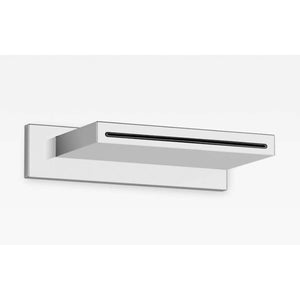 Wall-mounted cascade spout in chrome