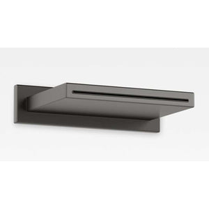Wall-mounted cascade spout in nero
