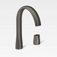 Single side lever basin mixer in nero