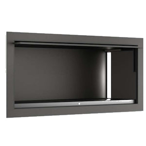 Built-in horizontal cabinet in nero with courtesy lighting (12 V/DC  transformer not included)