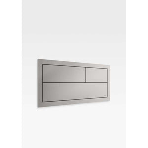Built-In Large Capacitative Dual Flush Cabinet in Silver, Ac Supply Required