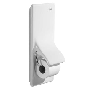 Frontalis Vitreous China Toilet Paper Holder in White