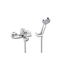 L20 Wall-mounted bath-shower mixer with automatic diverter with retention