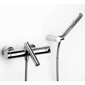 Kendo wall mounted bath shower mixer in chrome