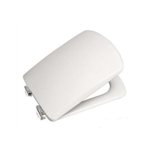 Sidney toilet seat and cover in white with slow-closing