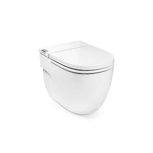 Meridian In-Tank® - Floor standing toilet with integrated tank within the unit. Includes seat and cover. Needs power supply. 400 x 595 x 400 mm