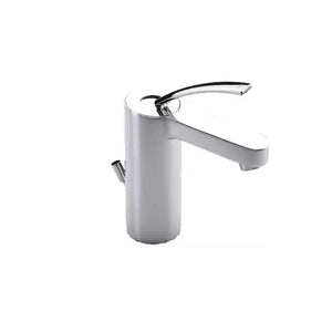 Moai basin mixer with pop up waste in chrome