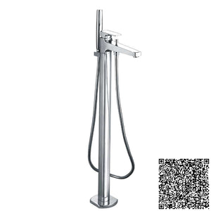 Escuadra Free-standing bath-shower mixer with automatic diverter 806mm