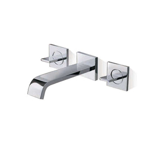 Flat Built-in basin mixer in chrome