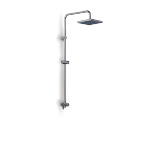 Jetset Connectable shower column with square shower head in chrome 200 x 400 x 1110 mm