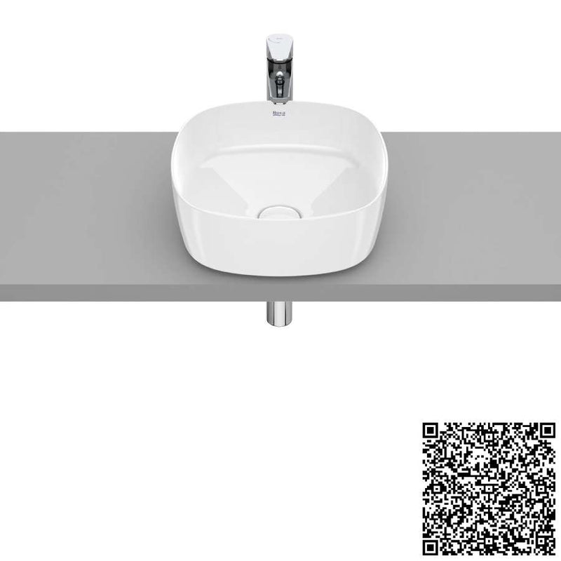 Inspira Over countertop Fineceramic® basin 370 x 370 x 140mm