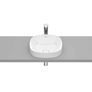 Inspira In countertop FINECERAMIC® basin in white 370 x 370 x 75 mm