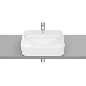 Inspira Over countertop FINECERAMIC® basin in white 500 x 370 x 140 mm