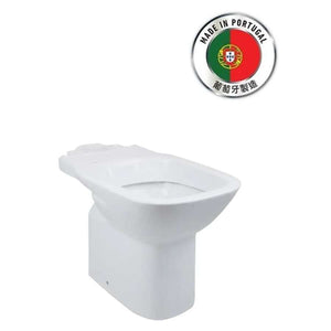 Debba P-trap toilet bowl in white