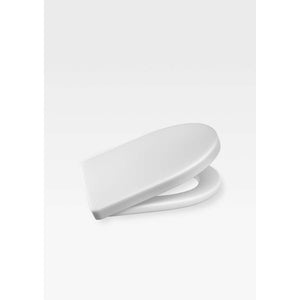 Toilet Seat and Cover in White with Soft-Closing