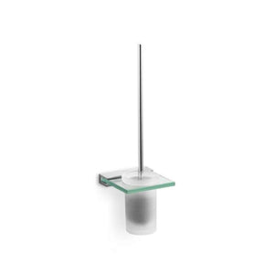 Nuova wall hung toilet brush holder in chrome 110x115x380mm