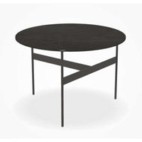 B&B Italia Formiche FR62 Small Table, Top Grey Stone Porcelain Stoneware 0350A, Frame Pewter Painted 0259V