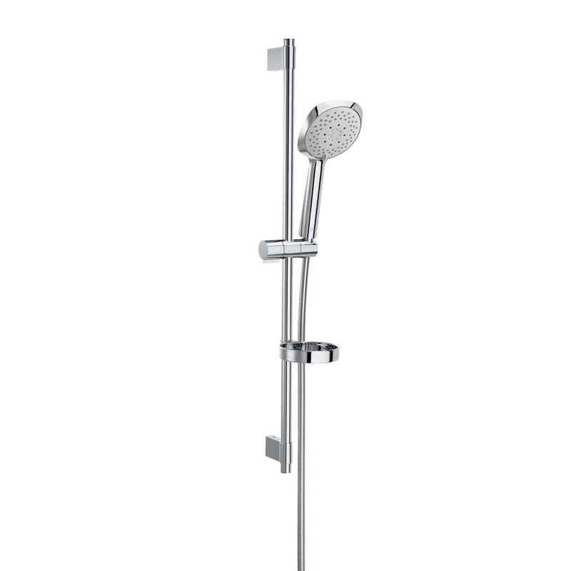 Sensum Shower kit with Sensum Square 4 functions handshower, 800 mm slide bar with adjustable handshower bracket, soap dish and 1.70 m flexible hose