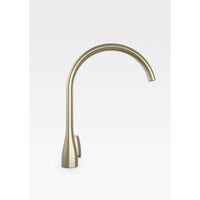 Single side lever washbasin faucet mixer in greige with pop-up waste