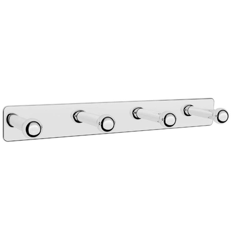 Victoria wall-mounted quadruple robe hook 310 x 47 x 40 mm in chrome